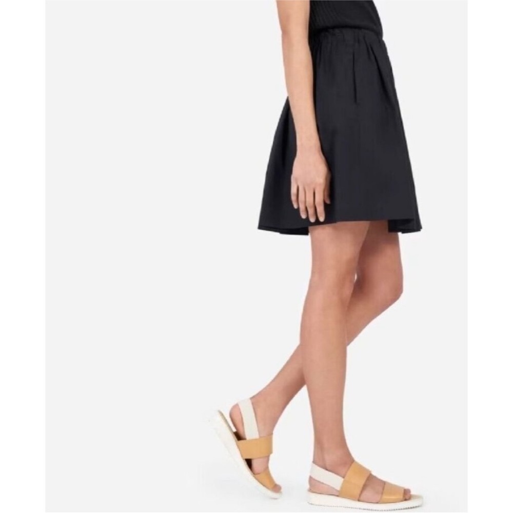 Everlane The Cotton Poplin Pleated Skirt